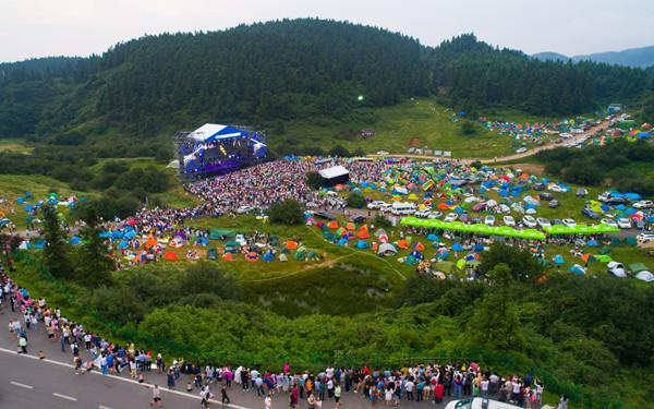 往屆仙女山音樂節現場