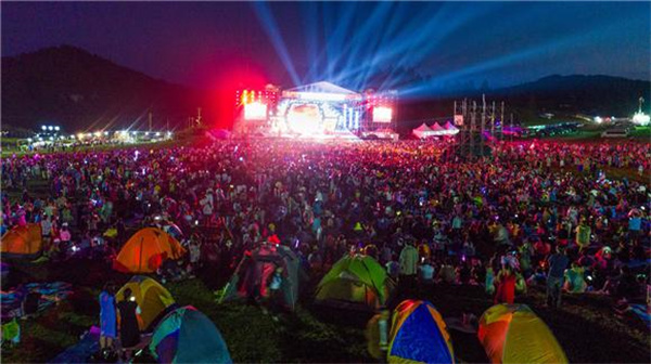 往屆仙女山音樂節現場
