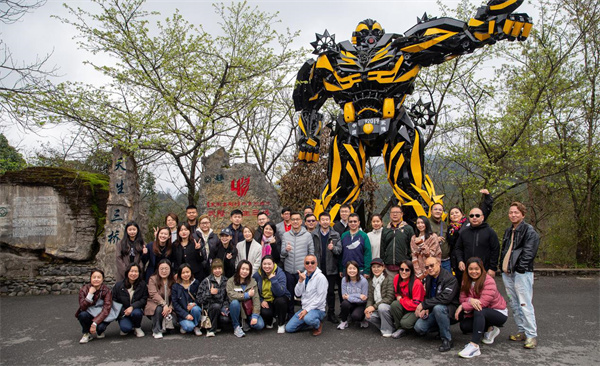 考察團合影